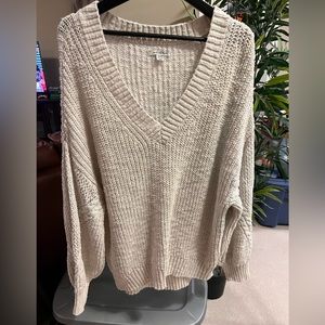 Cream knit sweater! American eagle